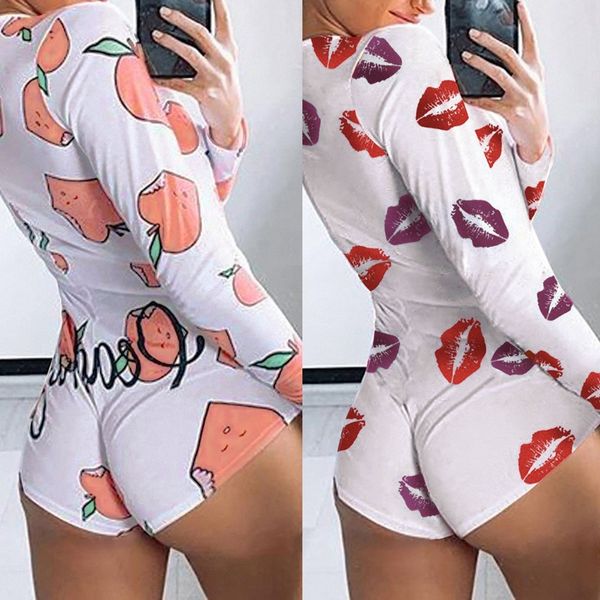 

сексуальные женщины bodysuit с длинным рукавом глубокий v шеи упругие комбинезоны, Black;white