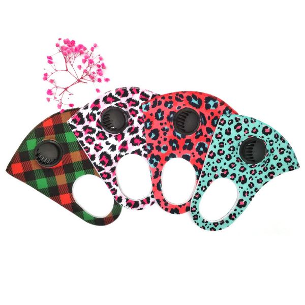 

reusable face mask face mask breathing valve mask washable printing anti-dust camouflage face masks ice silk cotton masks eea1862