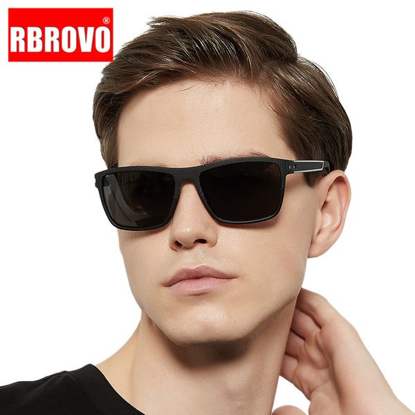 

rbrovo polarized retro sunglasses men square glasses men vintage eyeglasses for men/women lunette de soleil homme, White;black