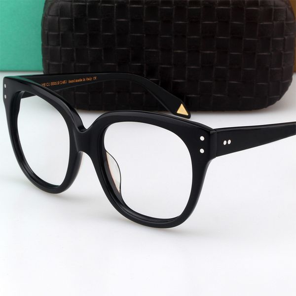 

zerosun eyeglasses frames male oval oversized glasses men female eyewear ladies nerd spectacles for prescritpion optical, Black