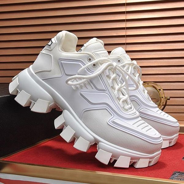 

fashion mens shoes outdoor walking comfortable footwears cloudbust thunder knit sneakers sports lace -up casual men shoes zapatos de hombre, Black