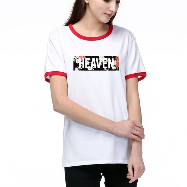 

women t shirts summer fashion lady tees breathable letter pattern printed tees shirt cotton blend27, White
