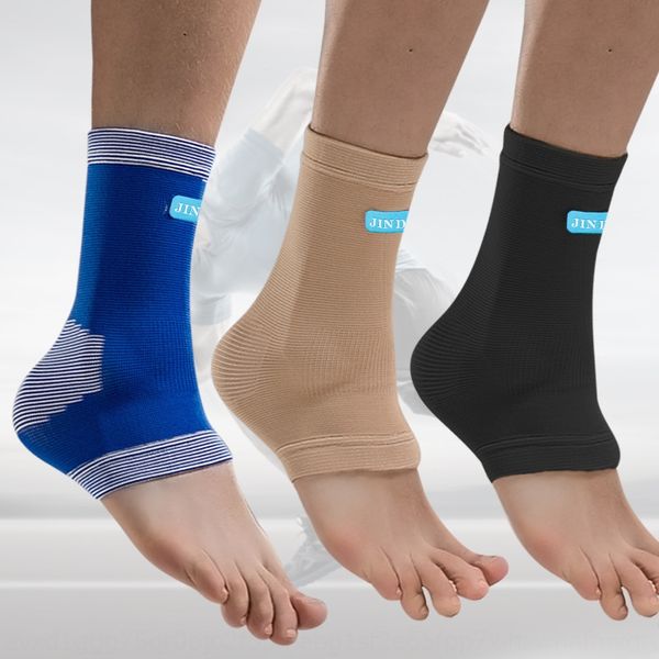 

nylon fitness warm ankle breathable compression anti sprain basketball warm badminton protection badminton riding ankle protection, Blue;black