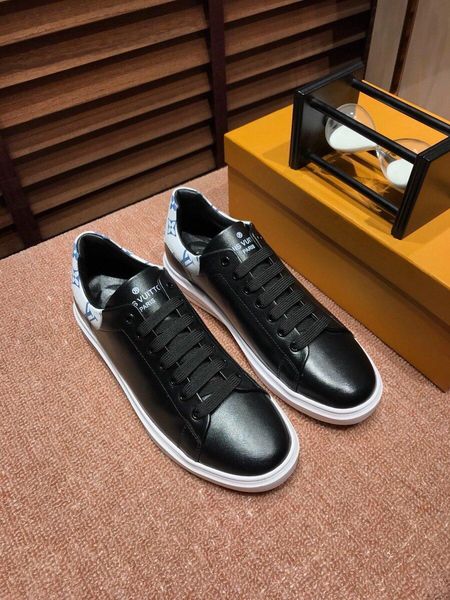 

2020lzfashion мужская вышивка печать дорогих повседневная обувь дышащая кожа classic кроссовки высокого качества с низким уровнем верха обув, Black