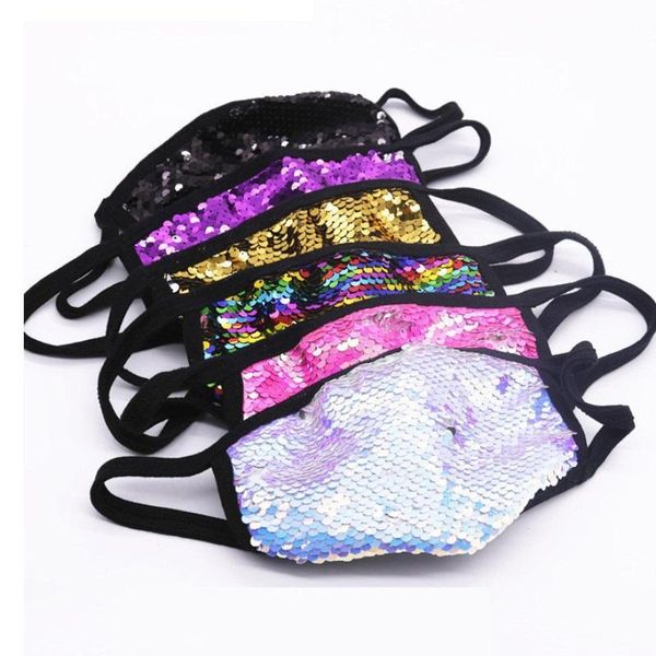 

6 style sequin mask sunscreen ice silk fashion sunscreen dustproof and breathable cotton cloth can be washed and reused xd23653 ayfhx
