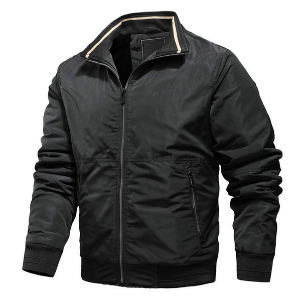 

adisputent 2020 jacket men spring autumn cotton windbreaker pilot coat men bomber jackets cargo flight jacket male clothes, Black;brown