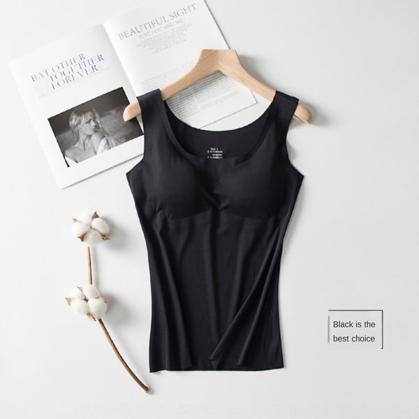 

kdirl one-piece seamless ice silk integrated with chest pad one-piece seamless ice silk integrated with underwear vest vest chest pad underw, White