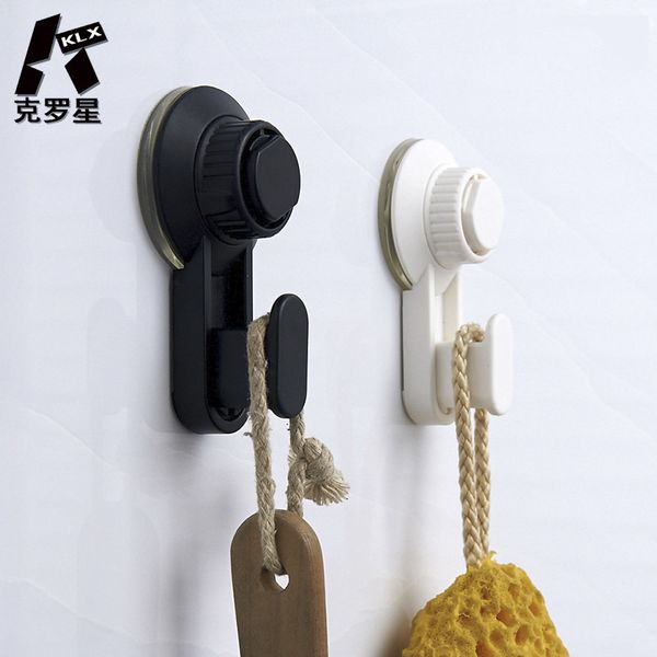 

klx quality vacuum sucker hook punch bathroom towel hook shelf kitchen hanging hooks home wall storage give magic sticker