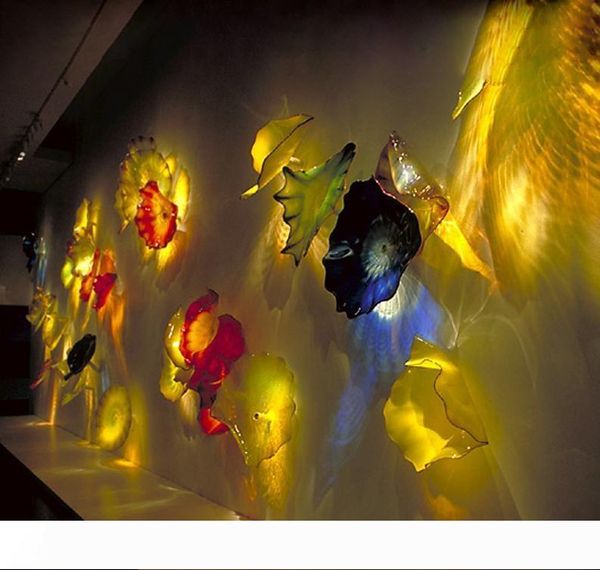 

fancy hand blown glass wall plates art designed murano glass wall lamps l wall decor glass art plate