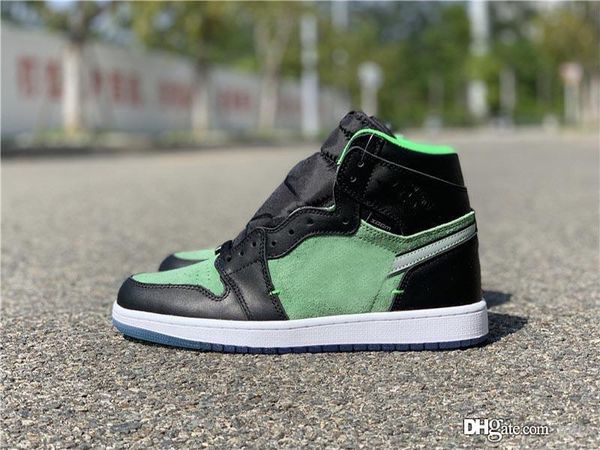 

2020 air authentic 1 high zoom rage green black tomatillo basketball shoes men 3m reflective trainers fashion sneakers dhl double box 40-47