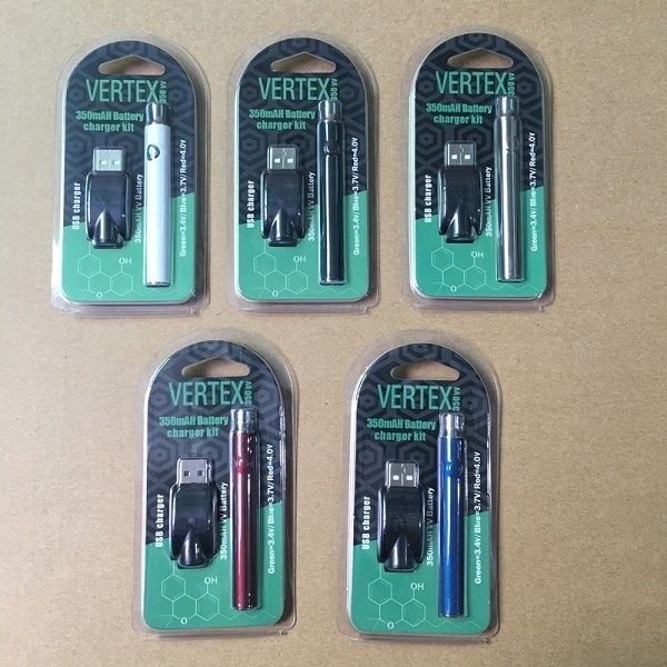 Vertex Preheating VV Battery Charger Kit 350mAh 650 900 1100 PreHeat O Pen Bud Touch Variable