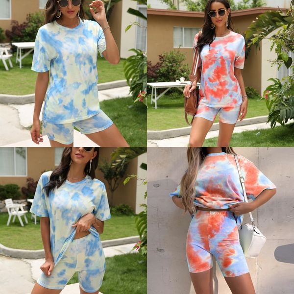 

high end женщины девушки набор t-shirt tops отворотом шеи листья лотоса рукава письмо печать с коротким рукавом майка и плотно плиссированны, Gray