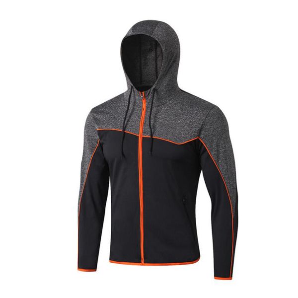 

sport jacket spring autumn windbreaker running jacket man gym hoodie outdoor windproof coat fitness cycling sportswear male, Black;red