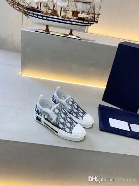 

est b23 low sneakers oblique mens casual shoes transparent letters skateboard shoes men women low help canvas shoes with box, Black