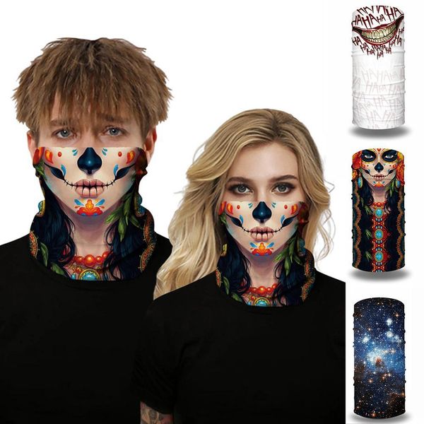 

3d звездной печати anti uv dust proof шея gaiter бандан face cover шарф велоспорт платке пробку wristband повязка холодных, Blue;gray