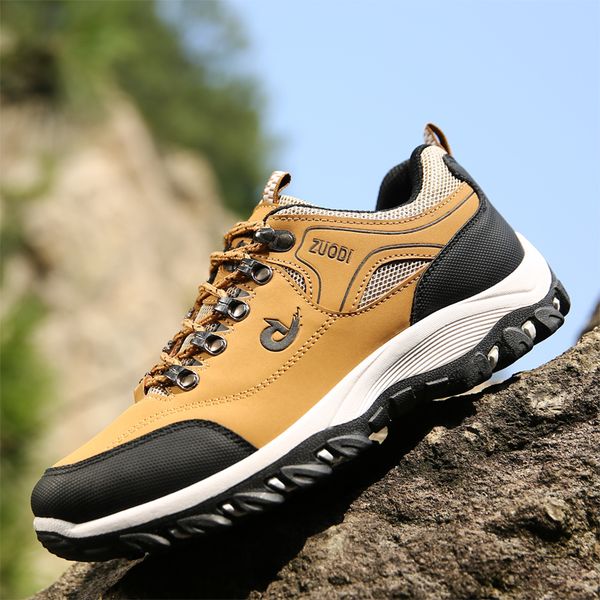 

men hiking shoes outdoor breathable fishing athletic trekking non-slip wear resistant climbing walking sneakers