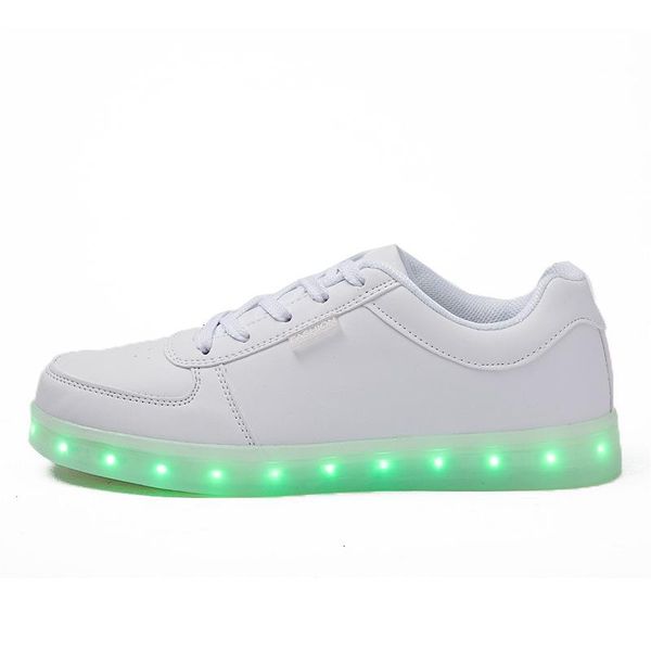 

2020 spring summer men white casual sports shoes boys and girls led luminous non-slip kids lights dance shoes holiday giftsxshfbcl, Black;red