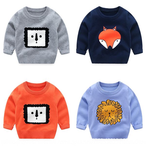 

children's clothing men's 3-year-old boy's sweater 2019 new children's clothing 4 baby autumn thin baby's sweater, Blue