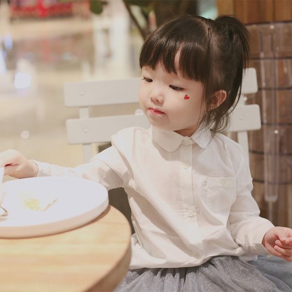 

summer 2020 new cotton white shirt girls classic elegant temperament white shirt high-end cotton fabric, White;black