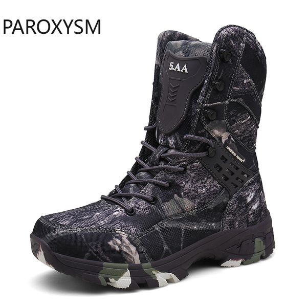 

пароксизм 2020 нового camo boots men спецназ тактические открытый desert нескользящих боевые обувь люди туризм охота загрузка