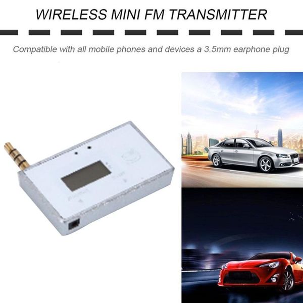

f180b wireless mini fm передатчик автомобильный mp3-плеер дисплей музыка аудио для мобильных телефонов tablet pc mp3-плеер приемник горячий