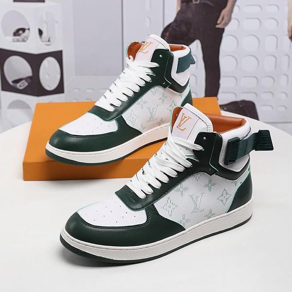 

new casual shoes for men luxury lace -up design comfort sneakers leather shoes durable zapatos de hombre fashion footwears rubber soles men, Black