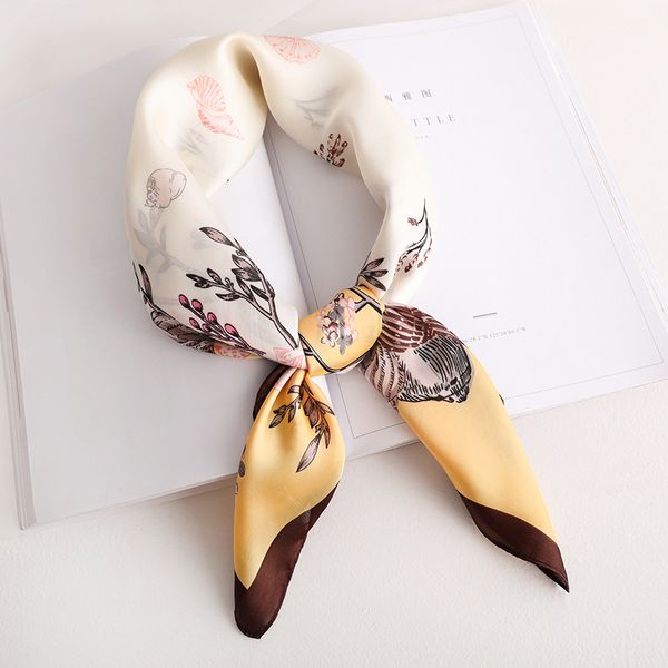

2020 new style beach sunscreen headscarf spring fashion and summer women's quality printing silk scarves lady square silk shawl, Blue;gray