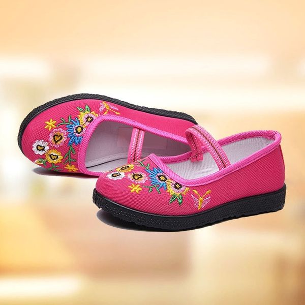 

first walkers girls' embroidered shoes, hanfu chinese style cloth performance children's national shoes