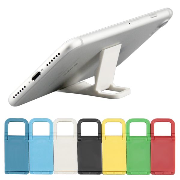 

creative mini colourful plastic folding lazy phone holder bracket support mobile phone universal bracket for iphone gift for customer