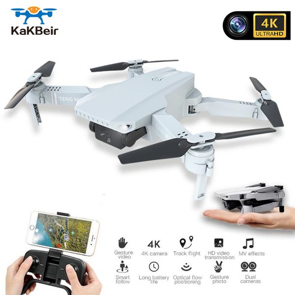 

kakbeir mini drone camera 4k wifi fpv video rc quadcopter altitude hold foldable 4k drone with hd camera quadrocopter vs e68