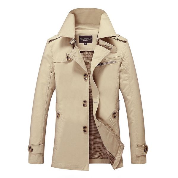 

новые мужские пальто модельер man medium-long весна осень британский стиль тонкий куртка ветровка мужчина плюс размер m-5xl, Black;brown