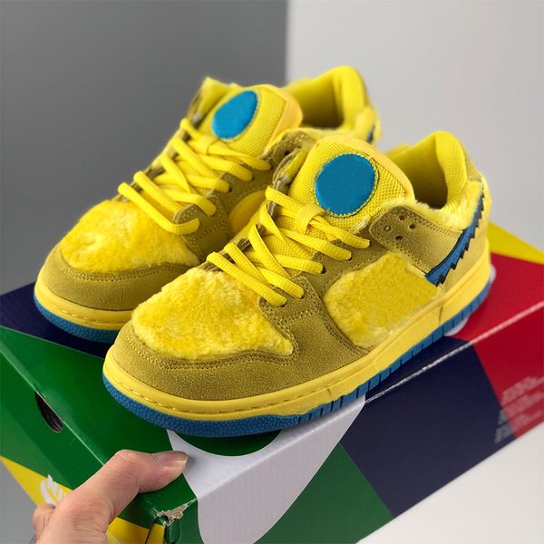 

grateful dead x sb dunk low three bear pack running shoes men women yellow green orange dunks skateboard designer sneakers trainers 36-45, White;red