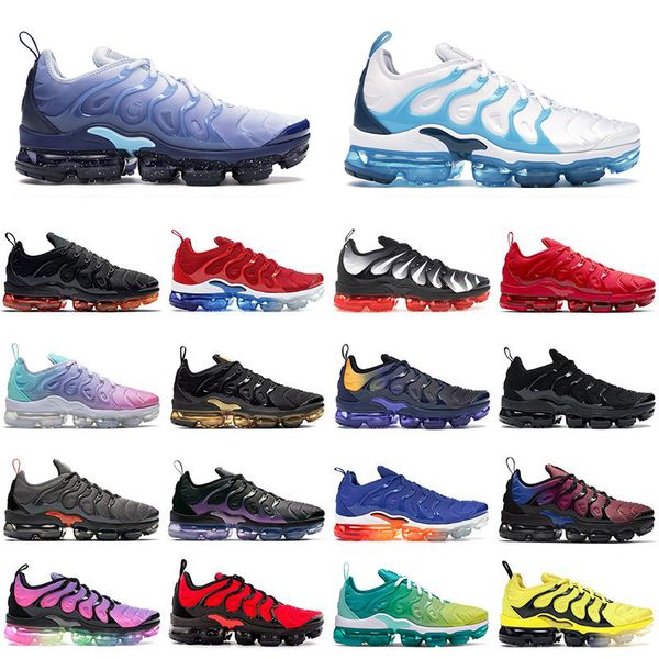 

tn plus mens running shoes triple black white beture black volt bleached aqua blue fury womens trainer chaussures sports sneakers