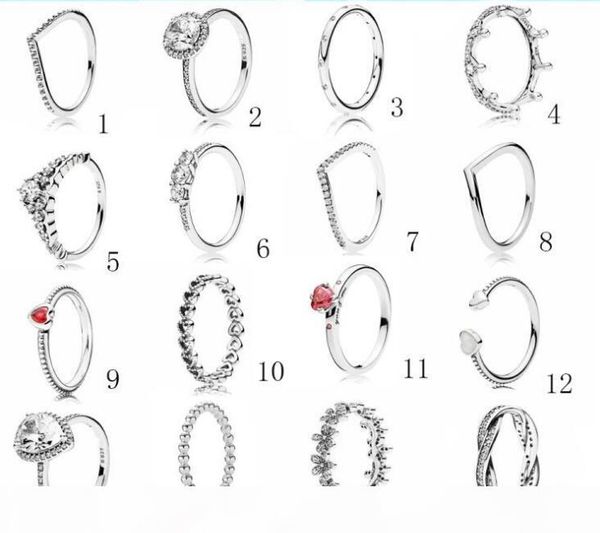 

2019 real s925 silver rings for woman love rings jewelry men jewelry couples cubic zirconia wedding rings bague femme, Slivery;golden