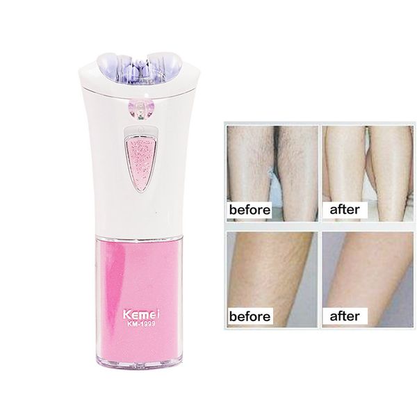 

2016 kemei 1999 electric epilator women care depilador hair removal machine tool shaver mini epilator lady female body face depilatory eblhq