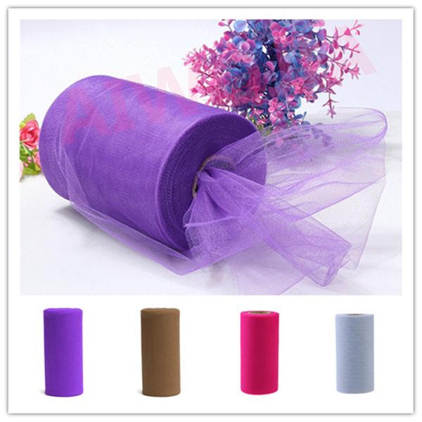 

22meter tulle roll spool tutu skirt curtains wedding party decoration tulle organza wedding supplies gauze width 15cm 7z