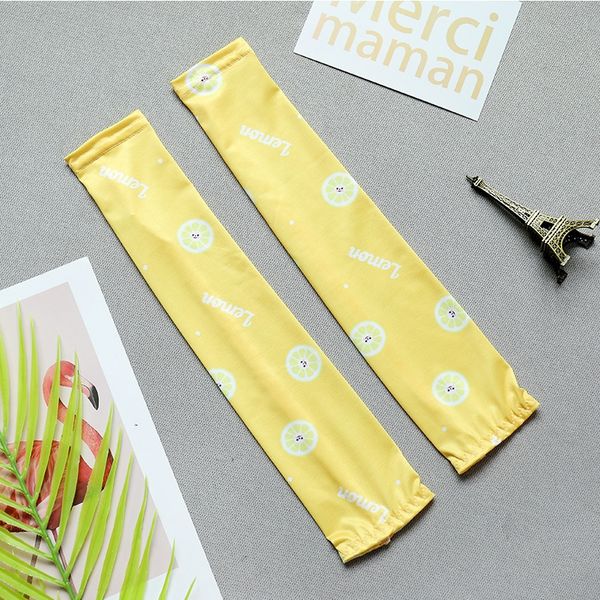 

children's sun-proof ice silk cute boy and girl's sleeve uv-proof baby's ice sleeve swing, Black