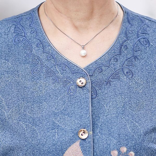 

ilcb5 middle-aged and elderly women's summer clothing short-sleeved 60-year-old grandma's clothing 2019 new elderly loose thin clo, White