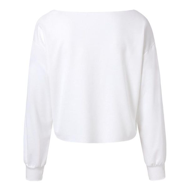 

2020 winter womens blouses long sleeve rainbow stripes sweatshirt pullover letter blouse sudaderas para mujer #yl5, White;black