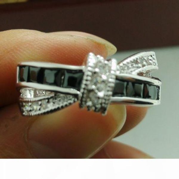 

y luxury size6 -9 luxury jewelry 925 silver filled black sapphire gemstones wedding ring