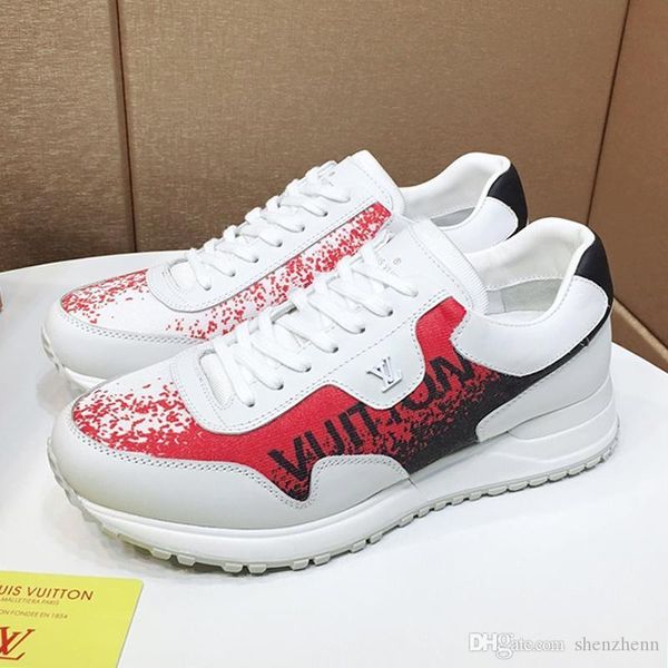 

new new arrival mens shoes luxury run away sneaker chaussures pour hommes luxury sports mens shoes sneakers zapatos de hombre with origin bo, Black
