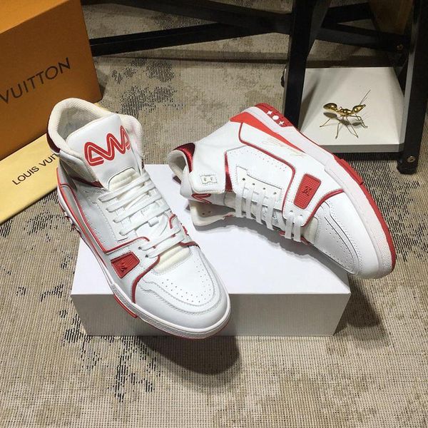 

luxury men shoes fashion trainer sneaker boot vintage chaussures pour hommes luxury design casual mens shoes bottes hommes drop shipping, Black