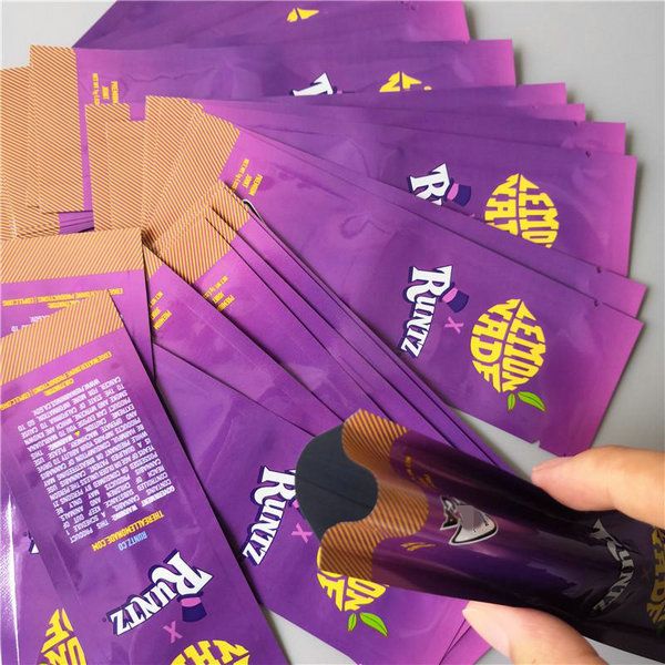 

2020 major league exotics bag lemon nade runtz strawberry mochi 35 mylar smell proof pouch zip lock airtight child proof for dry dhl