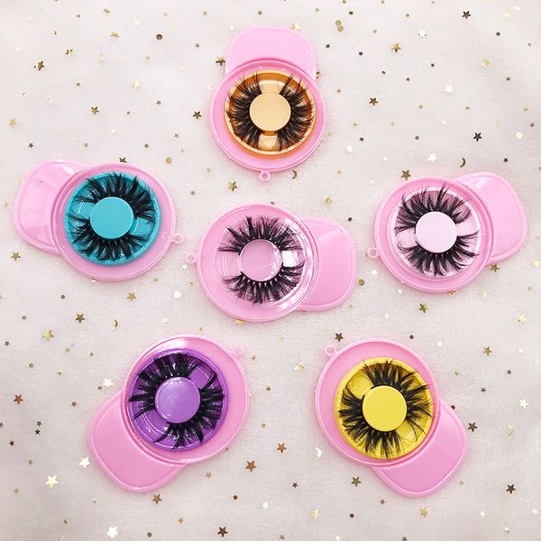 

false eyelashes 3d mink lashes with baseball box fluffy 100% handmade real 25mm