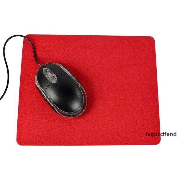

2019 new arrival colorful solid color ultra-thin computer mouse pad gaming mouse pad non-slip solid color odorless mouse mat in stock