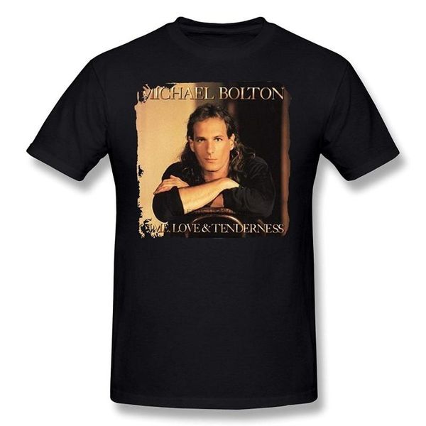 

men michael bolton time love and tenderness t-shirt, White;black