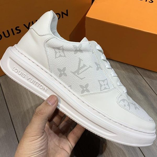 

rivoli sneaker luxury men 's shoes comfortable outdoor walking low footwears fashion casual lace -up men shoes manner, Black