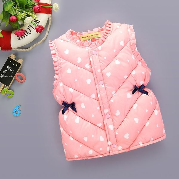 

2019 new clothing cotton korean princess children's down cotton vest for small and medium girls children's clothing vestvest vest, Camo
