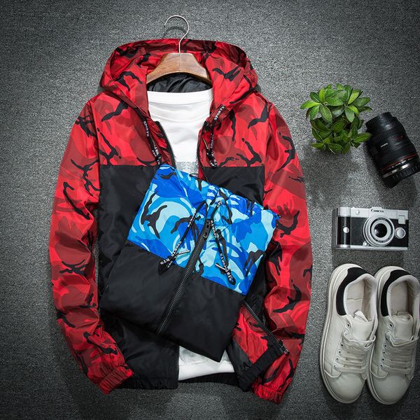 

2020 men's wear casual camouflage jacket. of slim handsome spring autumn casual solid color large size baseball clothes sa-8, Black;brown