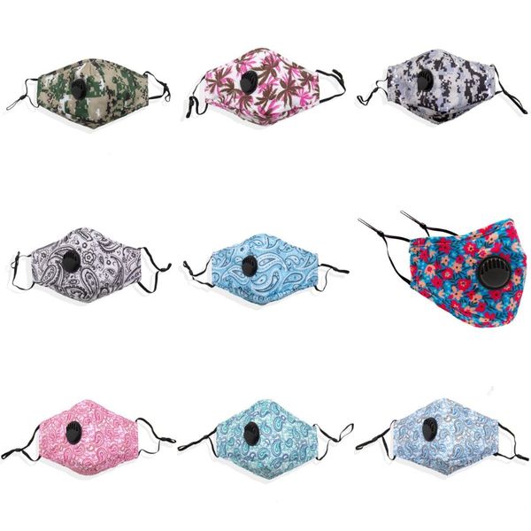 

cotton face masks black cycling anti -dust woman men fashion designer masks printed washable face mask 5 styles fy9122#221